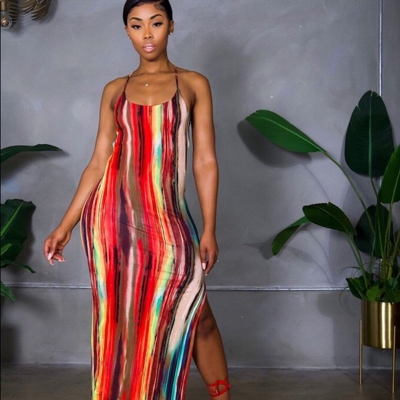 chinese dress ladies Sunshine 79 Trip Around The Sun Maxi Dress L / Black main image 1